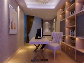 现代简约书房3D模型